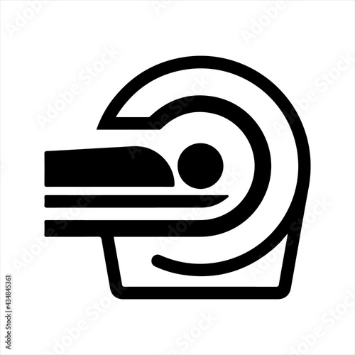 Computed tomography icon, vector and glyph