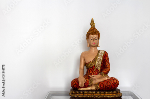 Buddha Shakyamuni statue  white background