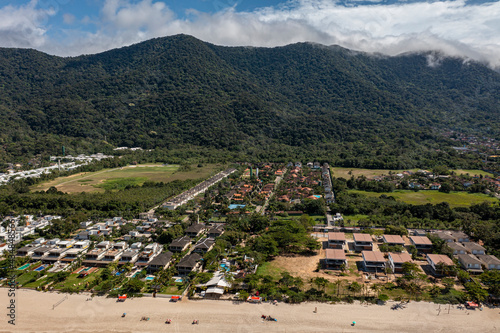 Maresias Beach, Sao Paulo state, Brazil. Beaches in South America.