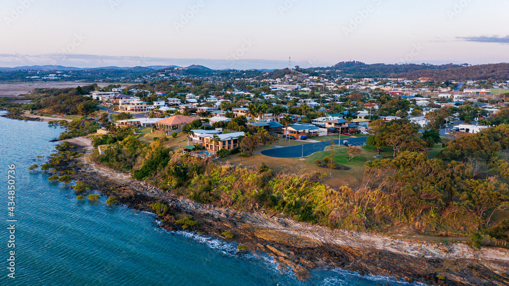 Residential area of Barney Point in Gladstone, Queensland