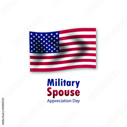 Military Spouse Appreciation Day, Vector Illustration.