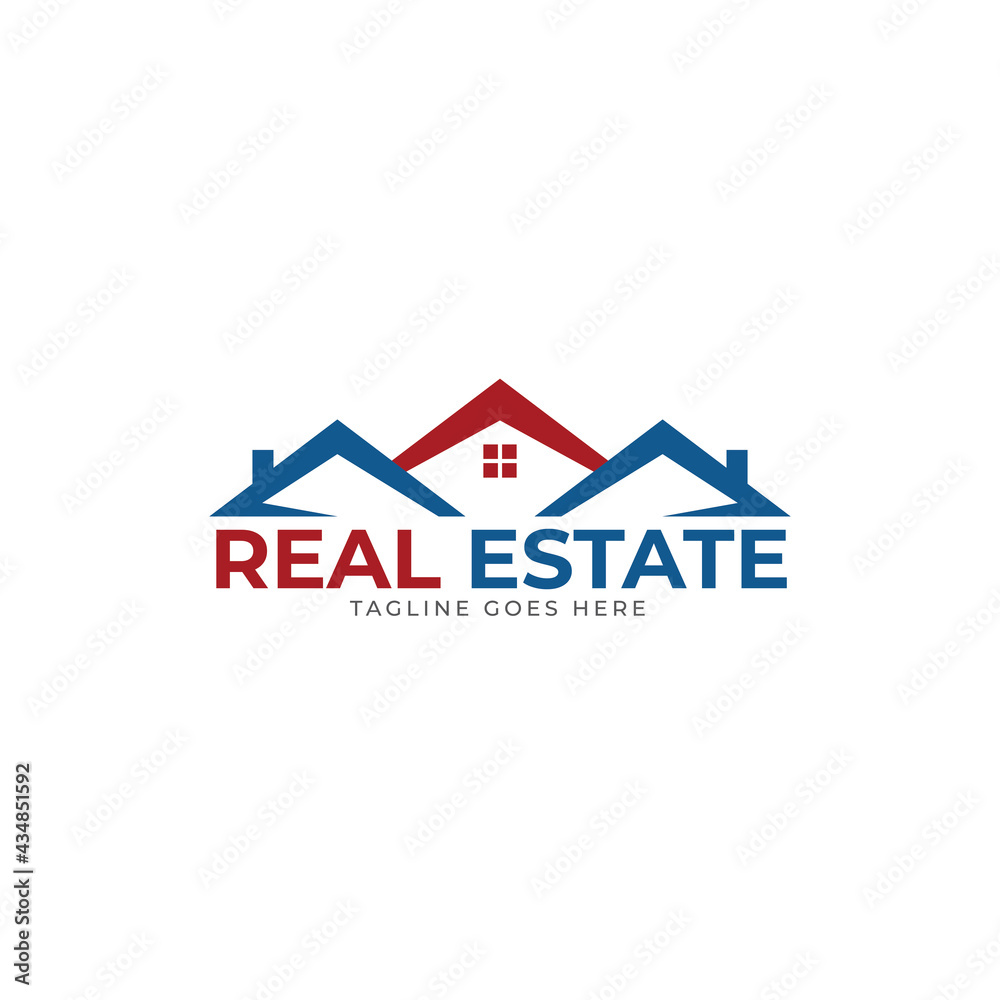 Home Logo Template - home, house, and real estate Symbol Logo suitable for real estate agency, and real estate company