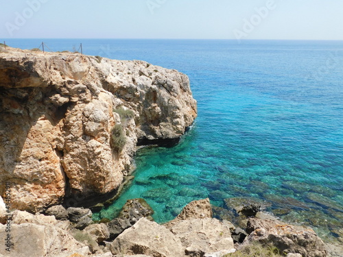 beautiful seascape Cape Kavo greco. Ayia Napa. Protaras. Cyprus.