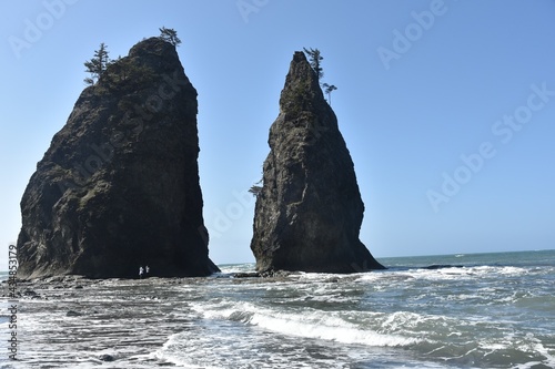 Sea Stacks Along the Pacific Coast - Rialto Beach in Olympic National Park