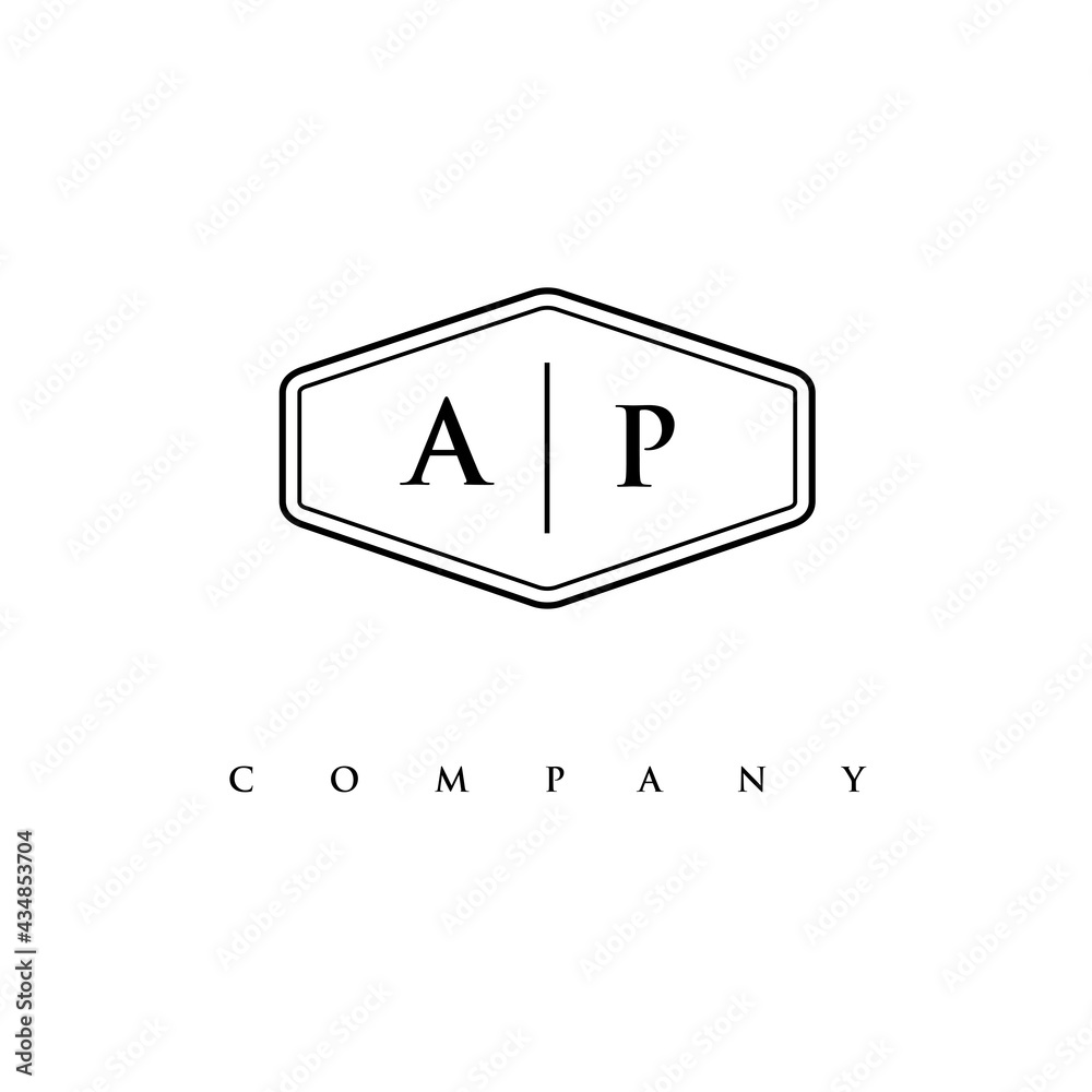 initial AP logo design vector initial AP logo design vector