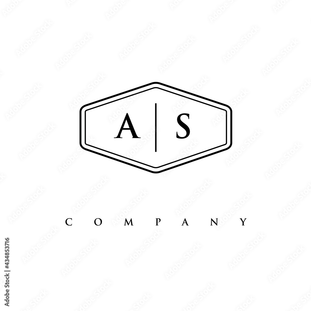 initial AS logo design vector initial AS logo design vector
