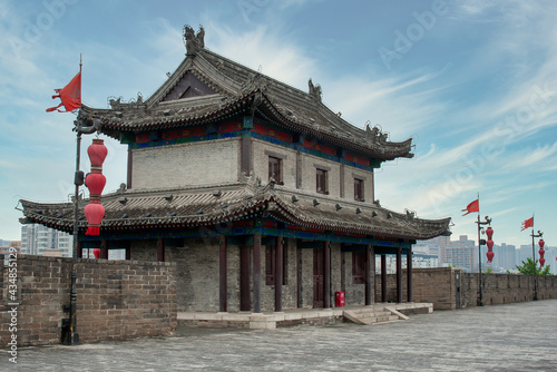 Xian ancient city wall. China.
