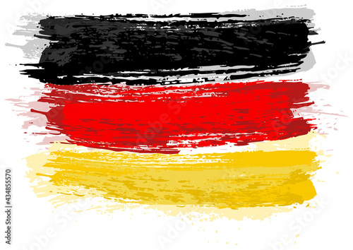 German Flag Painted with a ...