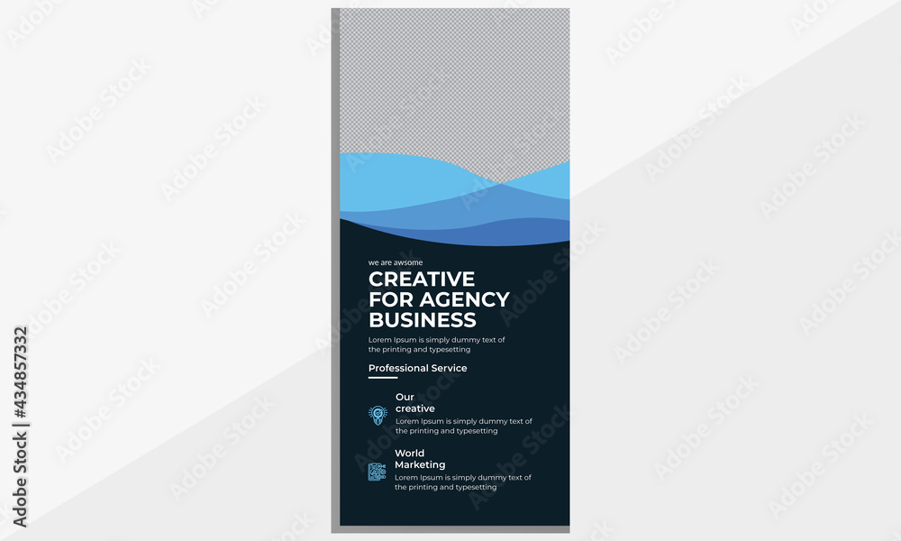 Fototapeta premium Business Rack Card Design.