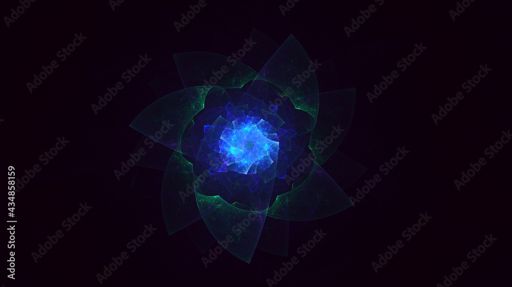 3D rendering abstract multicolor fractal light background 3D rendering abstract multicolor fractal light background