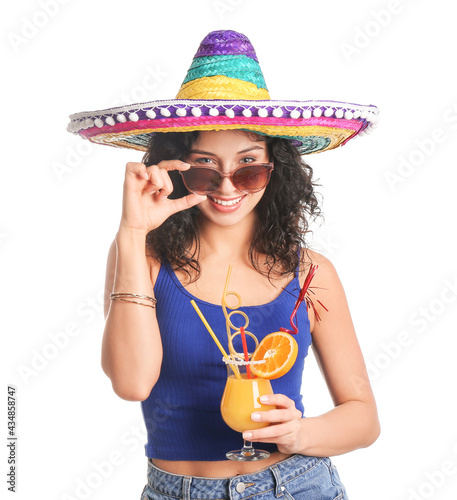 Beautiful woman in sombrero...