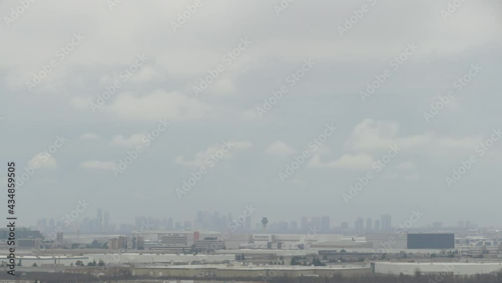 hyperlapse of clouds rolling across over this Cityscape hyperlapse of clouds rolling across over this Cityscape