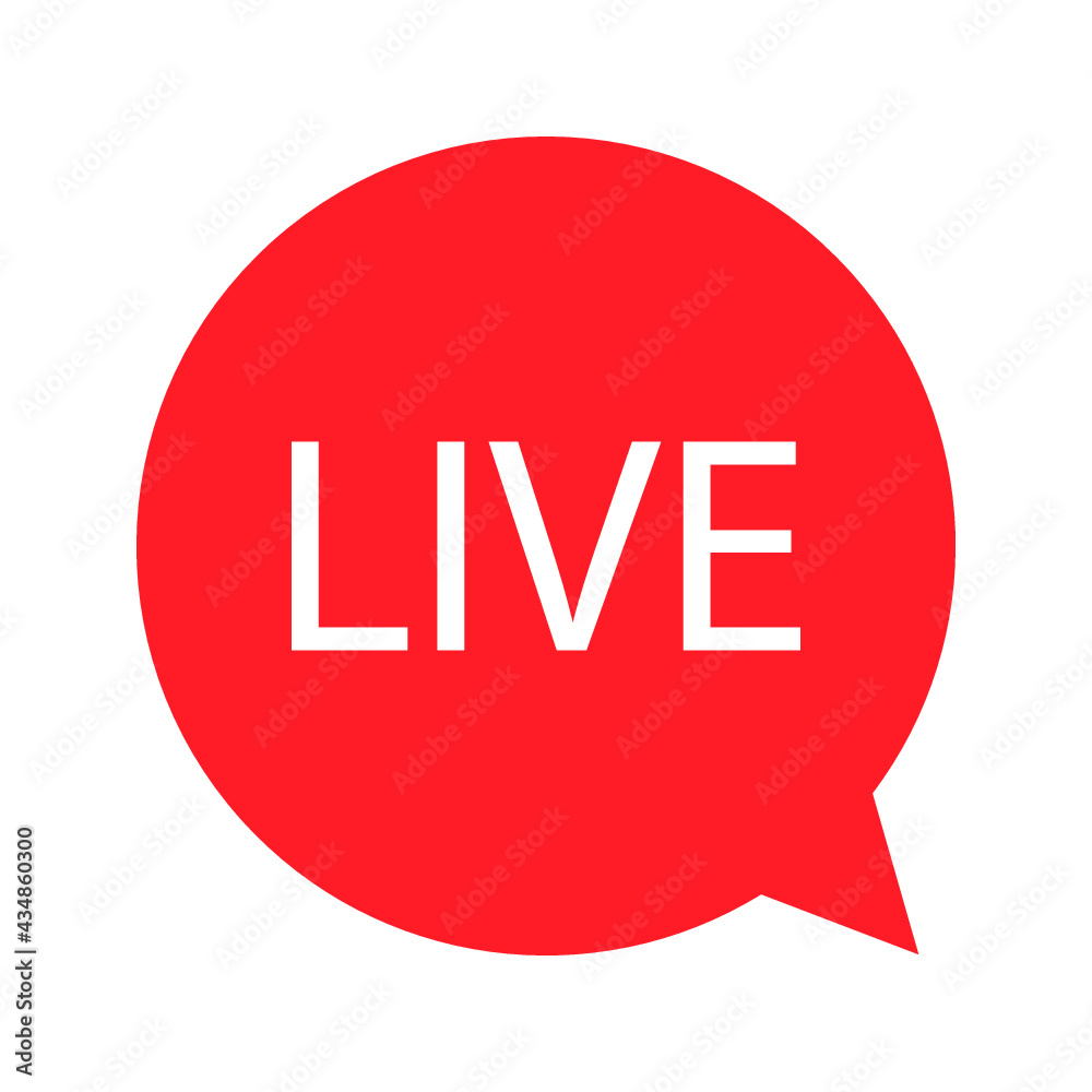 Live broadcasting. The red symbol of live broadcasting and live broadcasting. Live broadcasting. The red symbol of live broadcasting and live broadcasting.