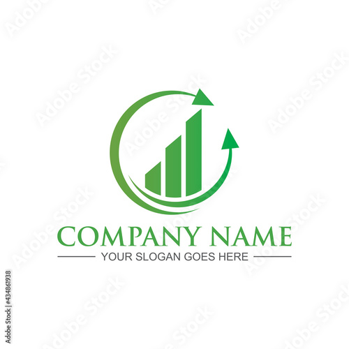 financial logo , chart logo vector