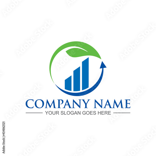 financial logo , chart logo vector