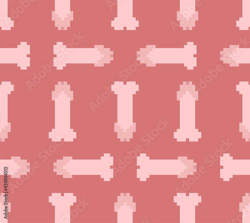 Penis pixel art pattern seamless. dick 8 bit background. pixelated vector texture
