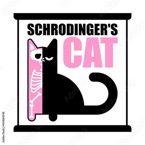 Schrodinger's cat. Half Alive Half Dead Pet