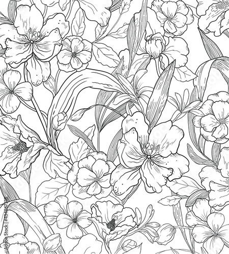 The impression floral pattern is suitable for decoration and print work.