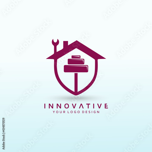 Home Maintenance Company with fitness logo design