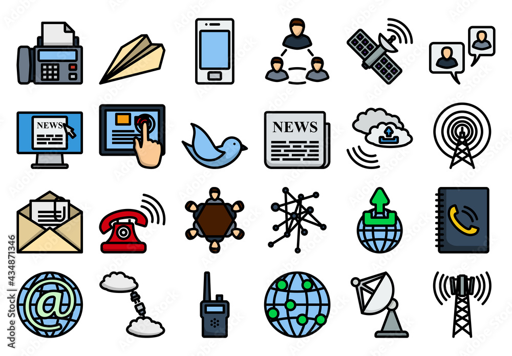 Communication Icon Set Communication Icon Set