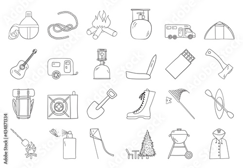 Camping Icon Set