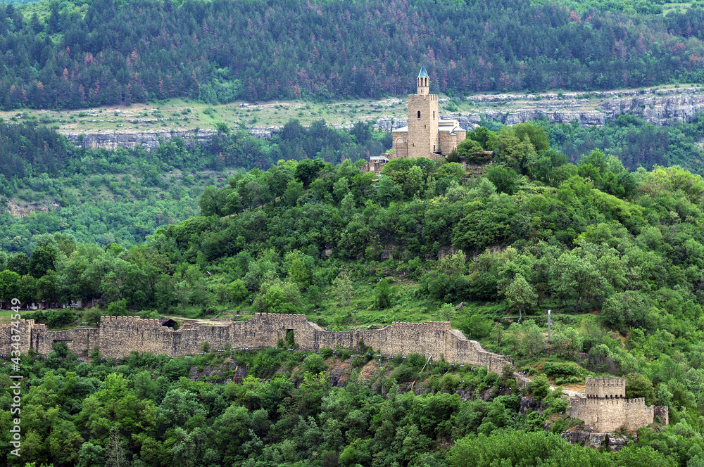 Tsarevets citadel in May