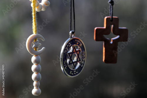 Canvas Print Christianity, Islam, Judaism  3  monotheistic religions