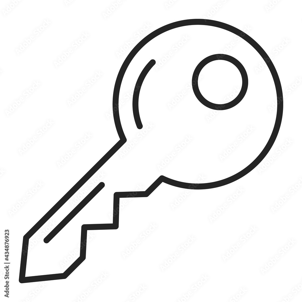 Key icon vector isolated. Sign of a key as a symbol of protection and security. Pictogram of a door unlock tool. Key icon vector isolated. Sign of a key as a symbol of protection and security. Pictogram of a door unlock tool.