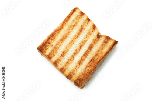 Tasty grilled sandwich isolated on white background