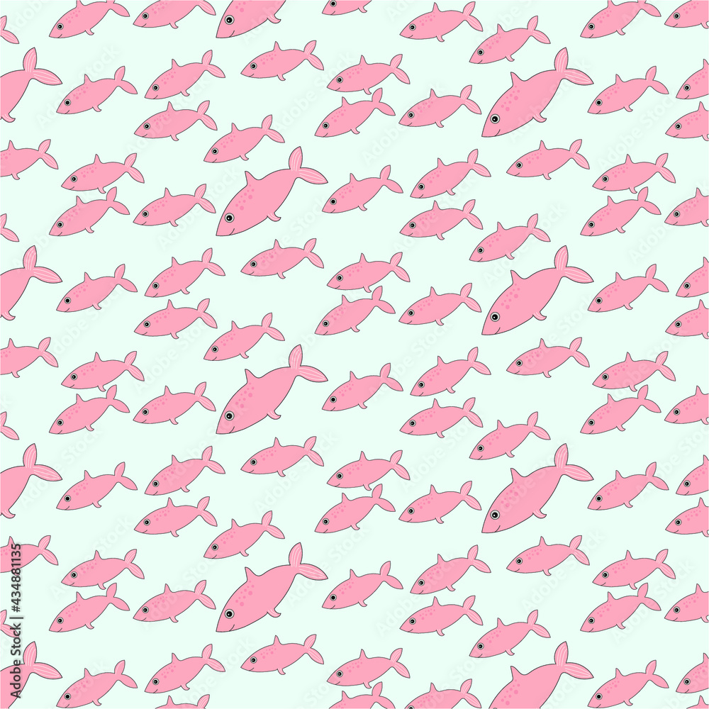 vector fish pattern texture blue vector fish pattern texture blue