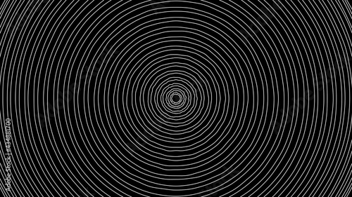 Circular Wiggle Wave Pattern Animation on Black Background