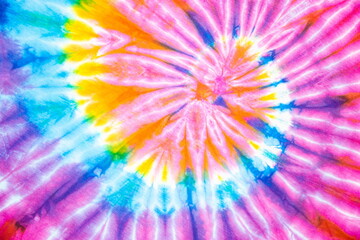spiral tie dye rainbow color beautiful background.