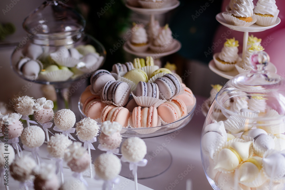 Delicious sweets on candy bar. Delicious sweets on candy bar.