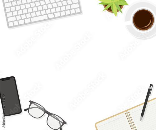 Workspace background vector art ワークスペースの背景　フレーム