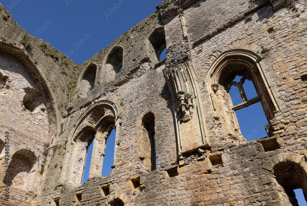 Interior of the Great Tower in Chepstow Castle, Monmouthshire, Wales, UK