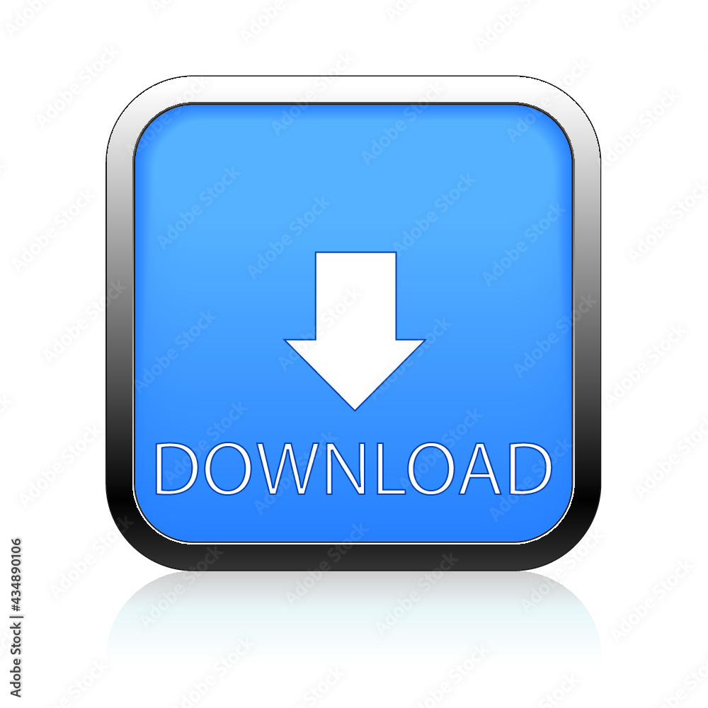 Download blue web button  isolated on a white background