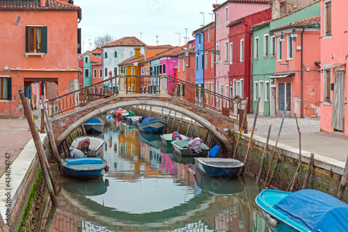 Canal Bridge Burano Italy © markobe
