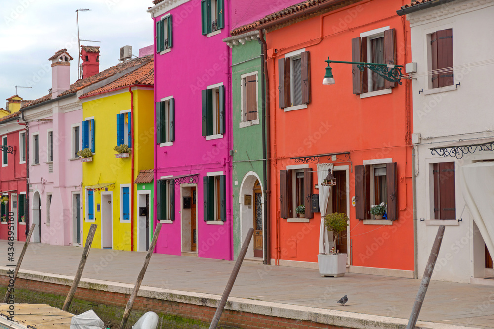 Colour Houses Burano Italy