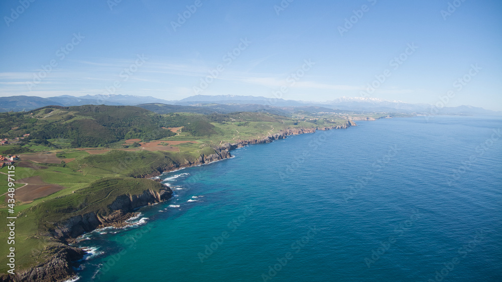 Cantabria coast in Spain