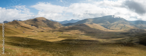 Panorama of the Emparis plateau in french Alps