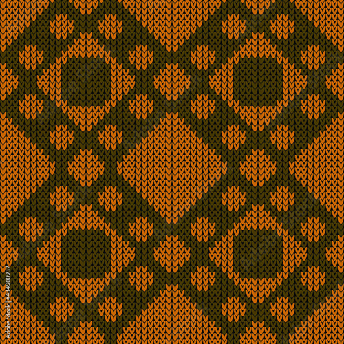 Seamless knitted background. Vector illustration