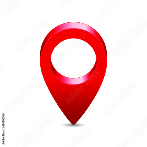 Free Download Location symbol isolated on white background. 3d rendering - GFXLoad
