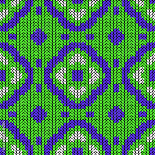 Knitted seamless pattern texture. Vector illustration