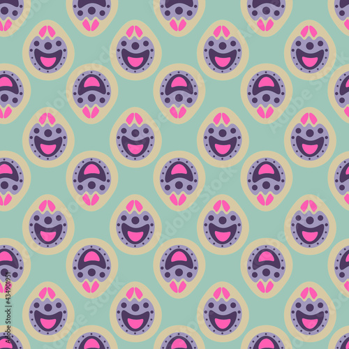 Pale green seamless pattern