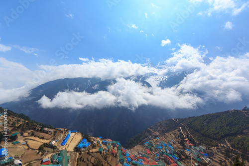 Everest base camp trekking route. Nepal