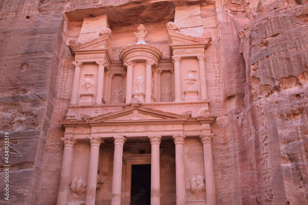Petra Treasury Facade Full Shot