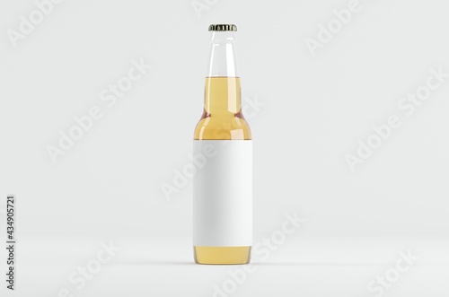 Beer Bottle Mockup 3D Illustration