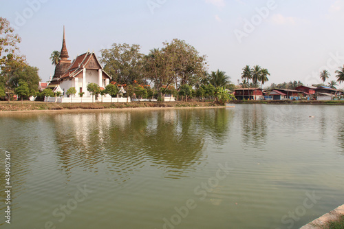 buddhist temple (Wat Tra Phang Thong) in sukhothai (Thailand)