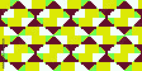 Colourful Pixels seamless pattern. Vector illustration