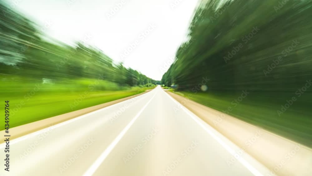 High Speed On The Open Road Fast Car Hyperlapse Point of View Driving on Country Route Through Small Suburbia Town Road Trip Travel Concept Sort of Dashcam POV High Speed On The Open Road Fast Car Hyperlapse Point of View Driving on Country Route Through Small Suburbia Town Road Trip Travel Concept Sort of Dashcam POV